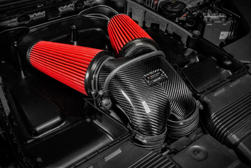 Eventuri Carbon Ansaugsystem für Porsche Cayenne Turbo / Lamborghini Urus / Audi SQ7/SQ8/RSQ8 - 4.0 V8 - Akrapovic Auspuffanlage