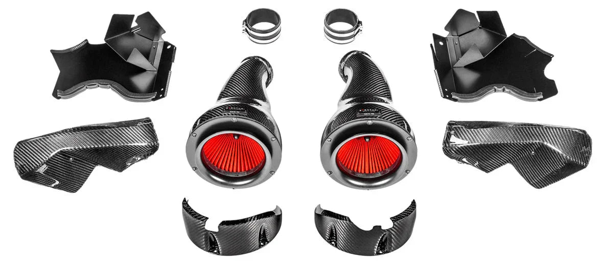 Eventuri Carbon Ansaugsystem V2 für BMW M5 F90 / M8 F91/F92/F93 S63 Motor - Akrapovic Auspuffanlage