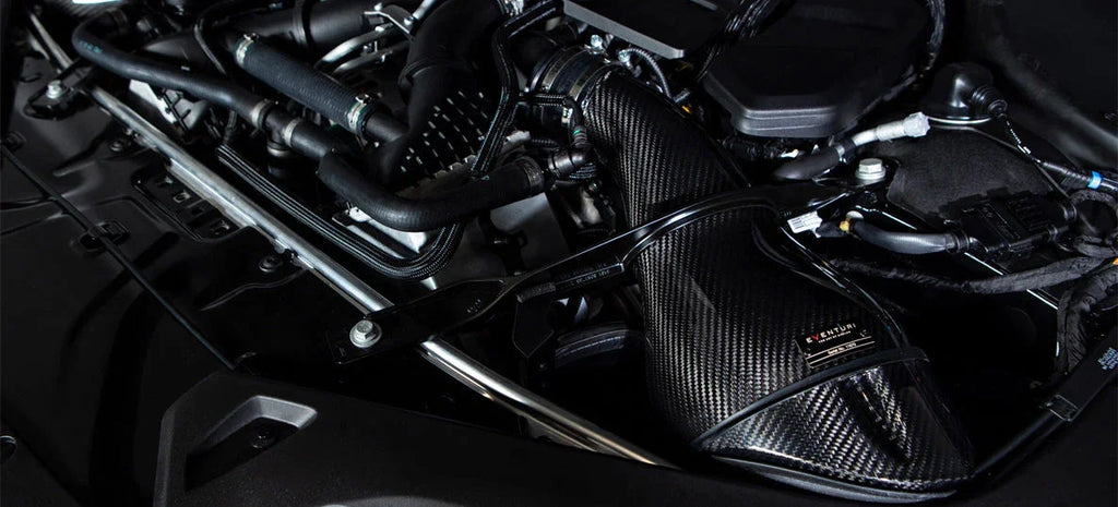 Eventuri Carbon Ansaugsystem V2 für BMW M5 F90 / M8 F91/F92/F93 S63 Motor - Akrapovic Auspuffanlage