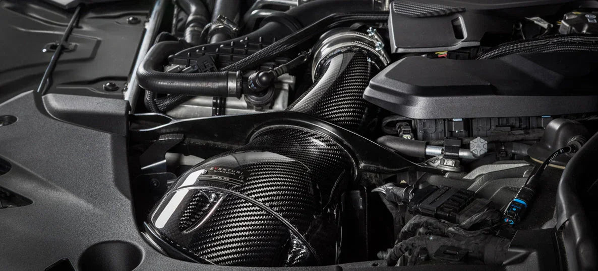 Eventuri Carbon Ansaugsystem V2 für BMW M5 F90 / M8 F91/F92/F93 S63 Motor - Akrapovic Auspuffanlage