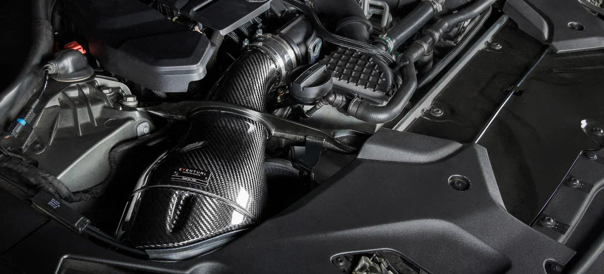 Eventuri Carbon Ansaugsystem V2 für BMW M5 F90 / M8 F91/F92/F93 S63 Motor - Akrapovic Auspuffanlage