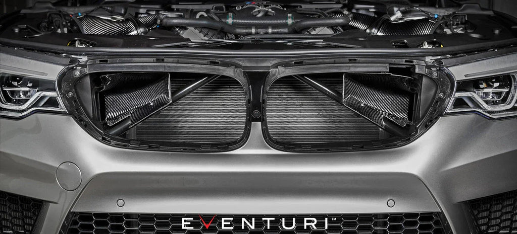 Eventuri Carbon Ansaugsystem V2 für BMW M5 F90 / M8 F91/F92/F93 S63 Motor - Akrapovic Auspuffanlage