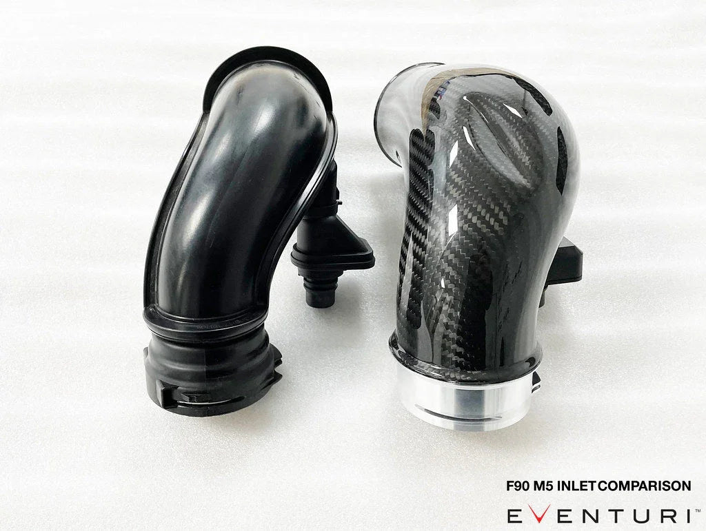 Eventuri Carbon Ansaugsystem V2 für BMW M5 F90 / M8 F91/F92/F93 S63 Motor - Akrapovic Auspuffanlage