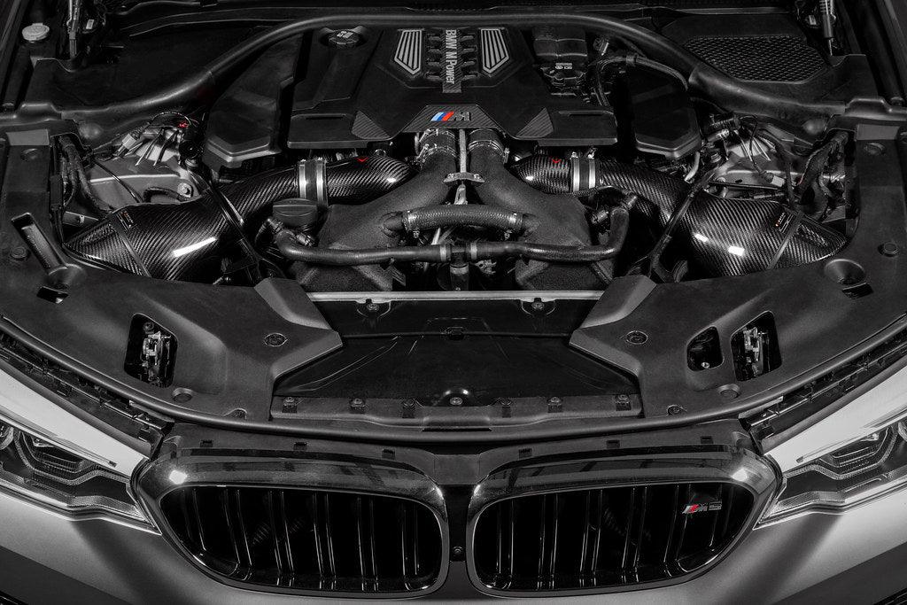 Eventuri Carbon Ansaugsystem V2 für BMW M5 F90 / M8 F91/F92/F93 S63 Motor - Akrapovic Auspuffanlage