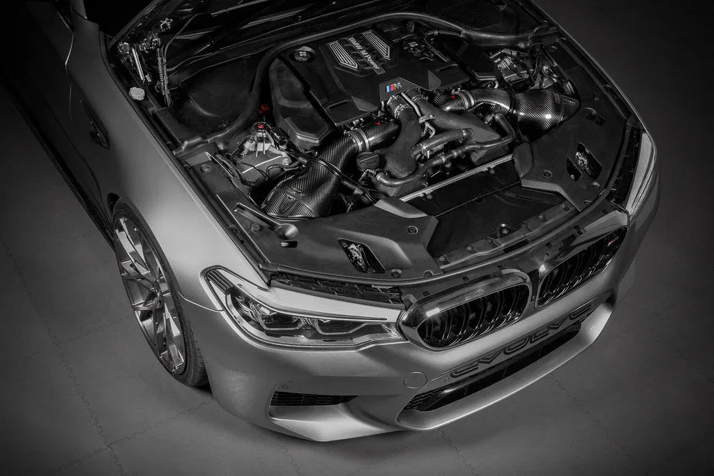 Eventuri Carbon Ansaugsystem V2 für BMW M5 F90 / M8 F91/F92/F93 S63 Motor - Akrapovic Auspuffanlage