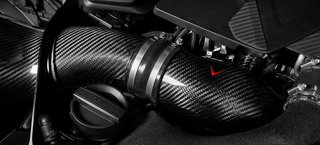 Eventuri Carbon Ansaugsystem V2 für BMW M5 F90 / M8 F91/F92/F93 S63 Motor - Akrapovic Auspuffanlage