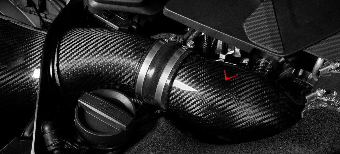 Eventuri Carbon Ansaugsystem V2 für BMW M5 F90 / M8 F91/F92/F93 S63 Motor - Akrapovic Auspuffanlage
