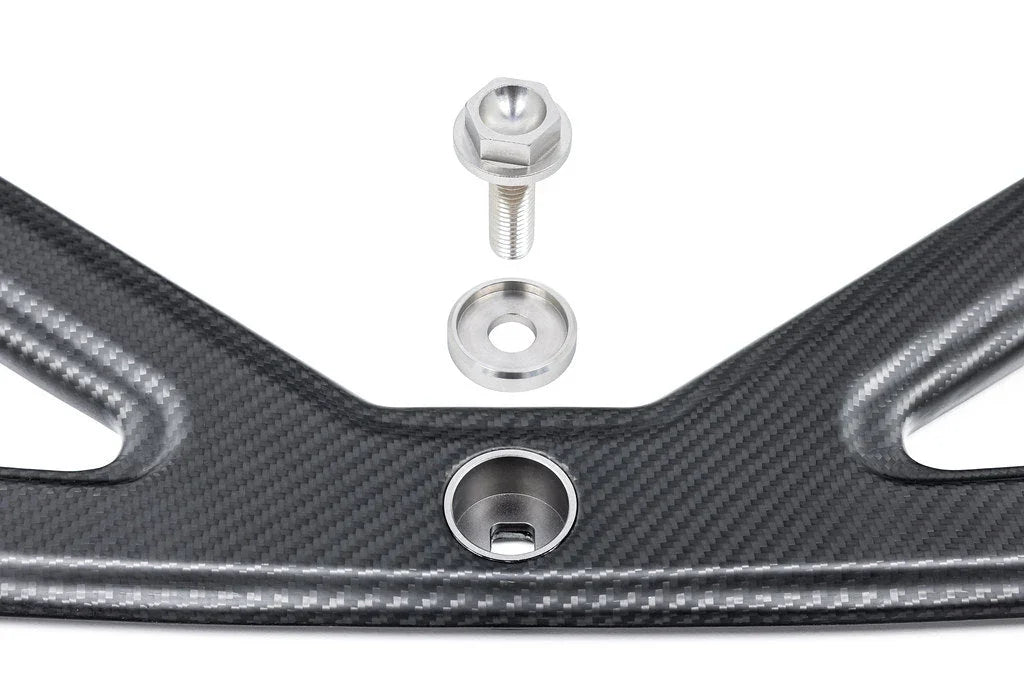Eventuri Carbon Domstrebe / Carbon Strut Brace für BMW M3 G80/G81 & M4 G82/G83 S58 Motor - Akrapovic Auspuffanlage
