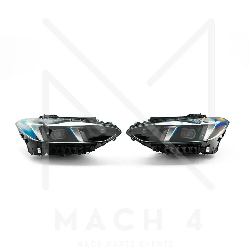 BMW Original LCI adaptive LED Scheinwerfer Black Line / LCI LED adaptive Headlights für BMW M3 G80/G81 / M4 G82/G83 - 63115B35F59/63115B35F60 - Akrapovic Auspuffanlage