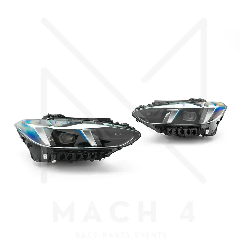 BMW Original LCI adaptive LED Scheinwerfer Black Line / LCI LED adaptive Headlights für BMW M3 G80/G81 / M4 G82/G83 - 63115B35F59/63115B35F60 - Akrapovic Auspuffanlage