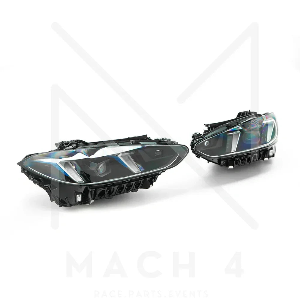 BMW Original LCI adaptive LED Scheinwerfer Black Line / LCI LED adaptive Headlights für BMW M3 G80/G81 / M4 G82/G83 - 63115B35F59/63115B35F60 - Akrapovic Auspuffanlage
