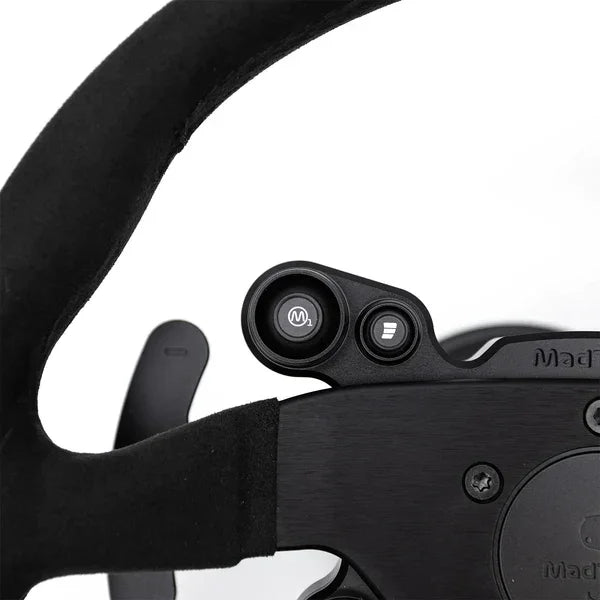 JQ Werks MADTRACE® BMW G Series Racing Steering Wheel System / Motorsport Lenkrad Alcantara für BMW M2 G87 - Akrapovic Auspuffanlage