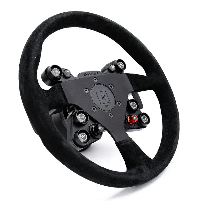 JQ Werks MADTRACE® BMW F Series Racing Steering Wheel System / Motorsport Lenkrad Alcantara für BMW M2 F87 / M2 Competition F87 / M2 CS F87 - Akrapovic Auspuffanlage
