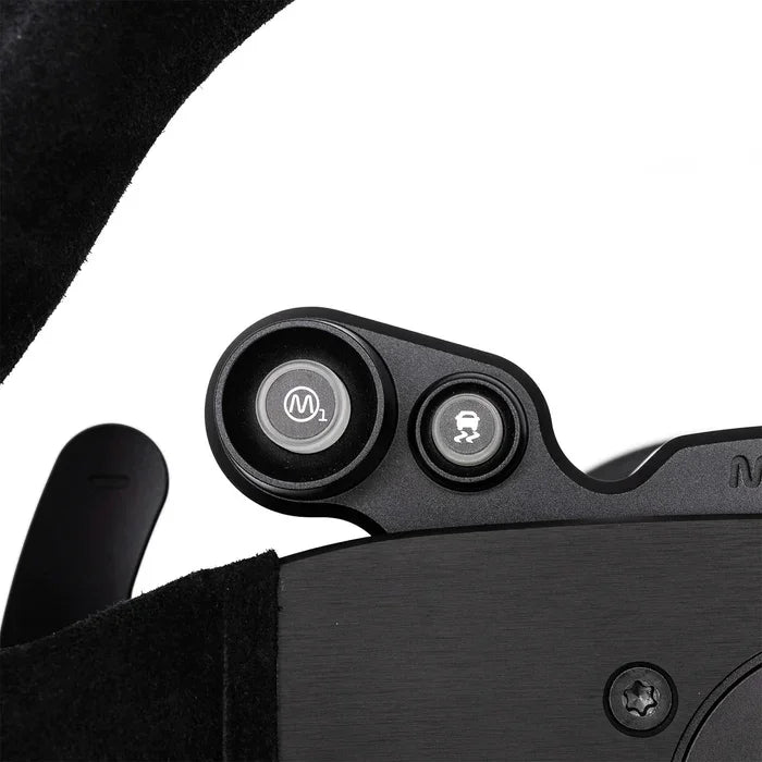 JQ Werks MADTRACE® BMW F Series Racing Steering Wheel System / Motorsport Lenkrad Alcantara für BMW M2 F87 / M2 Competition F87 / M2 CS F87 - Akrapovic Auspuffanlage