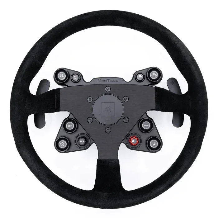 JQ Werks MADTRACE® BMW F Series Racing Steering Wheel System / Motorsport Lenkrad Alcantara für BMW M3 F80 / M4 F82/F83 - Akrapovic Auspuffanlage