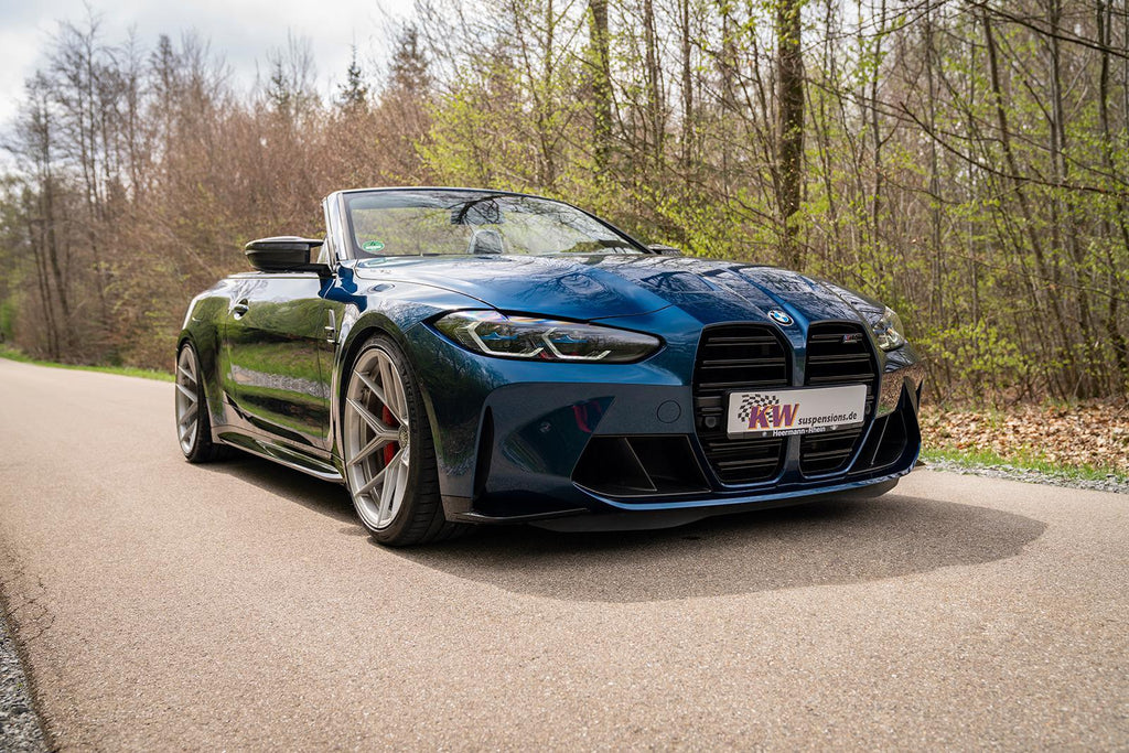 KW Gewindefahrwerk V4 für BMW M3 G81 Touring xDrive / M4 G83 Cabriolet xDrive - 3A7200ER - Akrapovic Auspuffanlage