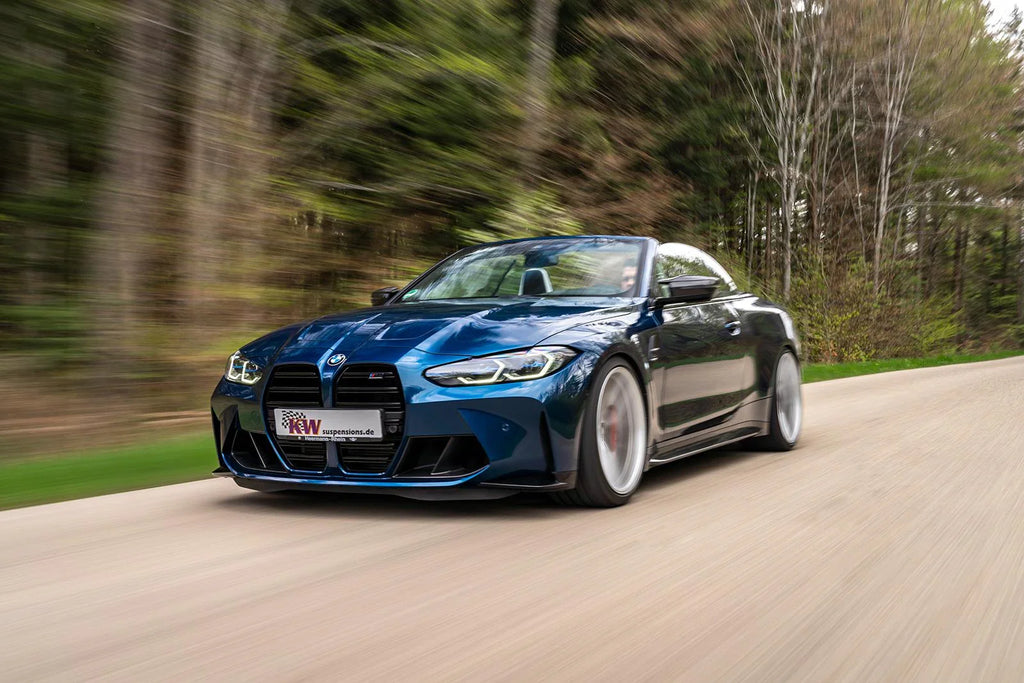 KW Gewindefahrwerk V4 für BMW M3 G81 Touring xDrive / M4 G83 Cabriolet xDrive - 3A7200ER - Akrapovic Auspuffanlage