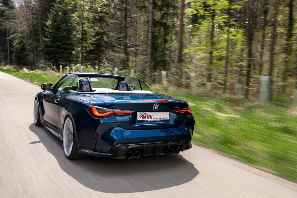 KW Gewindefahrwerk V4 für BMW M3 G81 Touring xDrive / M4 G83 Cabriolet xDrive - 3A7200ER - Akrapovic Auspuffanlage