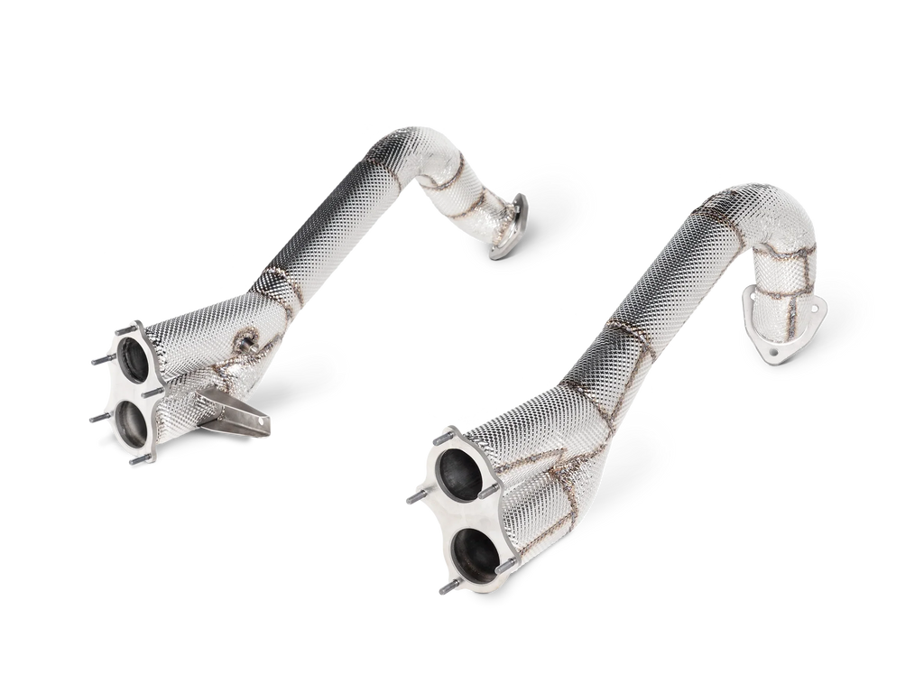 Akrapovic Link Pipe Set Titan für Porsche 718 GT4 - Akrapovic Auspuffanlage