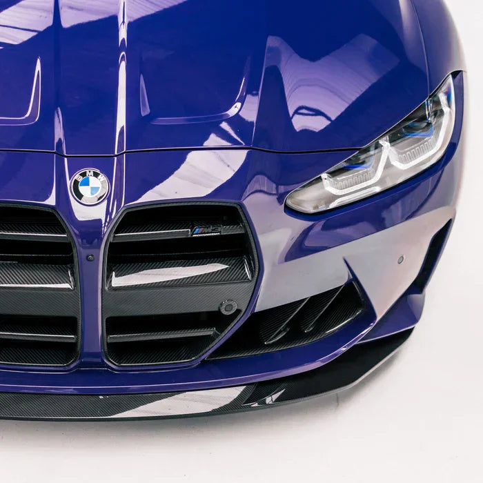 R44/MHC+ Carbon SP1 Frontlippe / Frontsplitter für BMW M3 G80/G81 / M4 G82/G83 - Akrapovic Auspuffanlage
