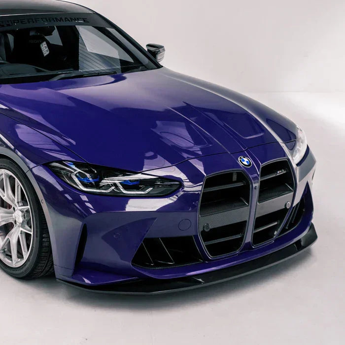 R44/MHC+ Carbon SP1 Frontlippe / Frontsplitter für BMW M3 G80/G81 / M4 G82/G83 - Akrapovic Auspuffanlage