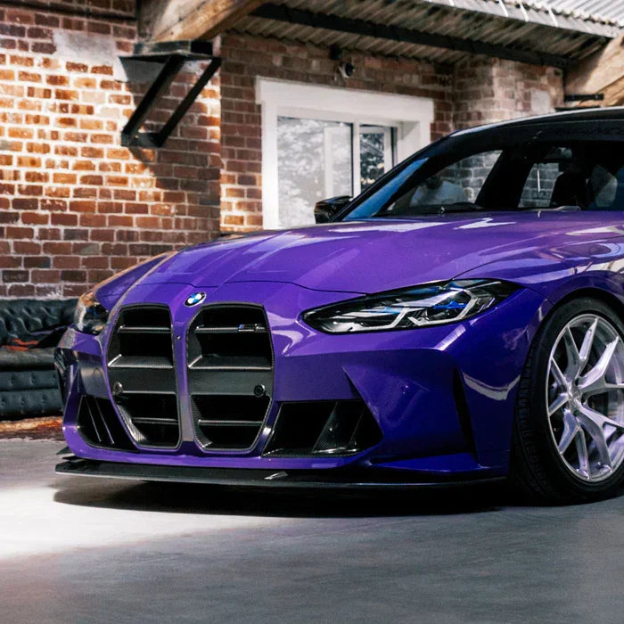 R44/MHC+ Carbon SP1 Frontlippe / Frontsplitter für BMW M3 G80/G81 / M4 G82/G83 - Akrapovic Auspuffanlage