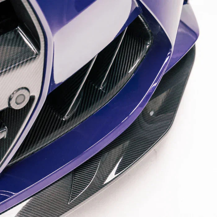 R44/MHC+ Carbon SP1 Frontlippe / Frontsplitter für BMW M3 G80/G81 / M4 G82/G83 - Akrapovic Auspuffanlage