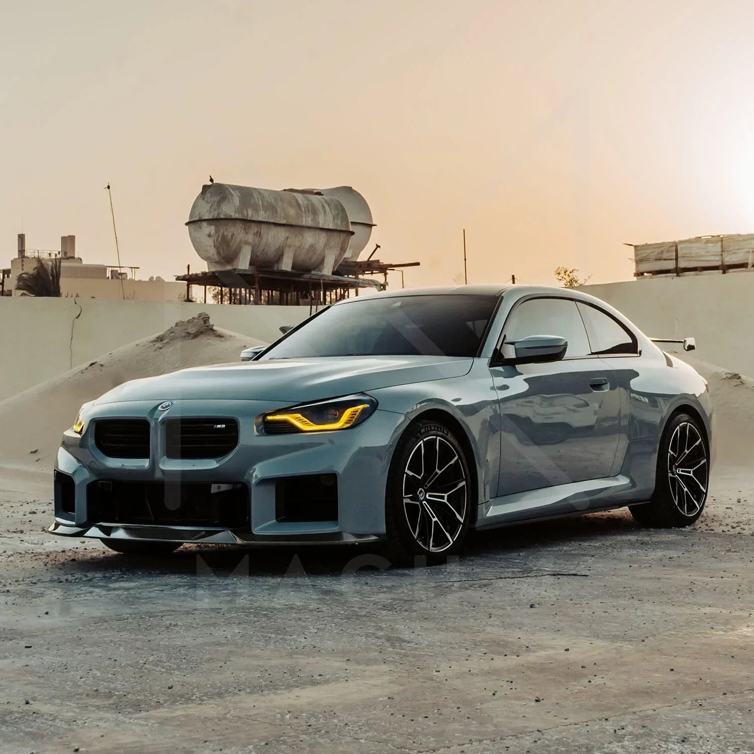 R44/MHC Edition 1 Carbon Front Splitter / Frontlippe für BMW M2 G87 - Akrapovic Auspuffanlage