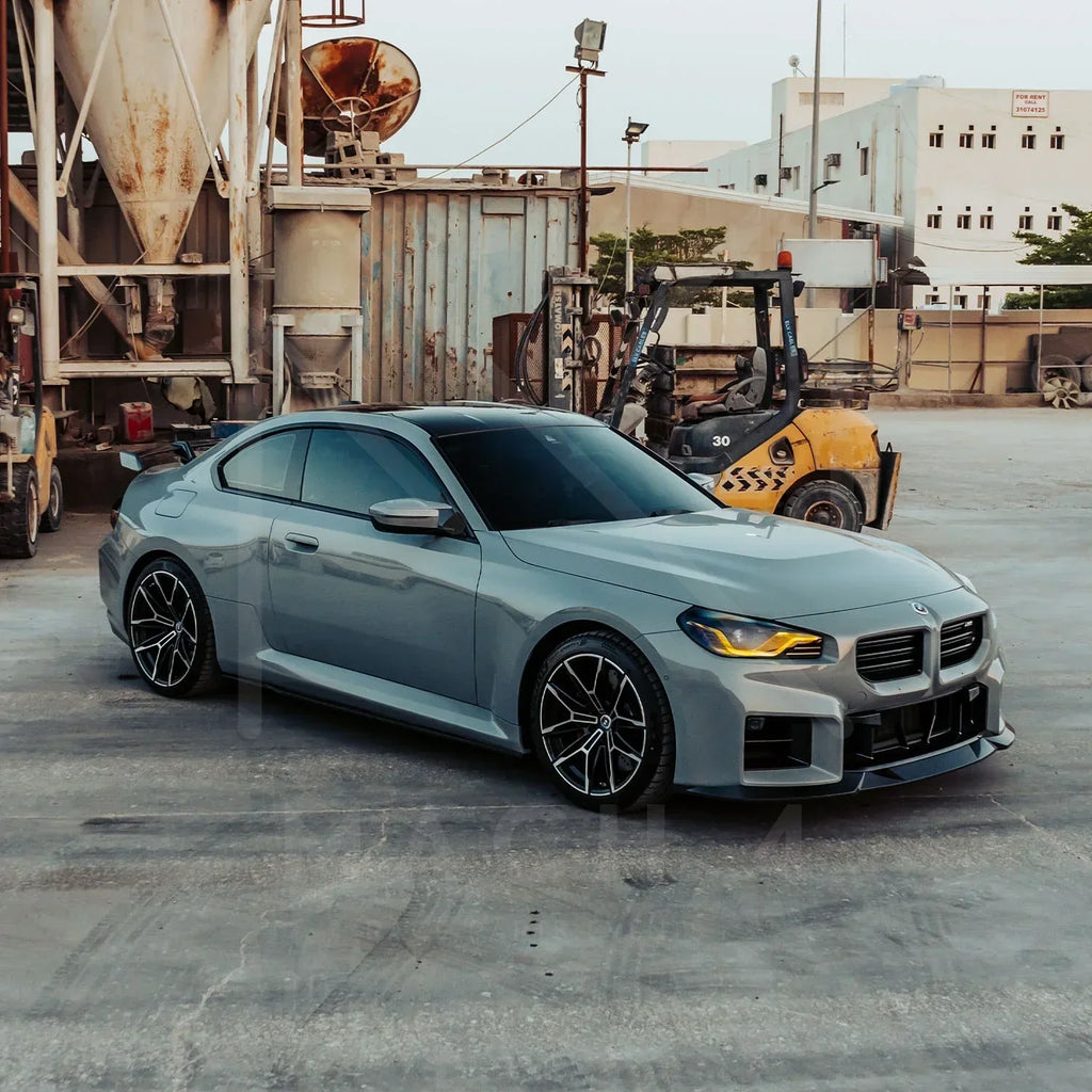R44/MHC Edition 1 Carbon Front Splitter / Frontlippe für BMW M2 G87 - Akrapovic Auspuffanlage