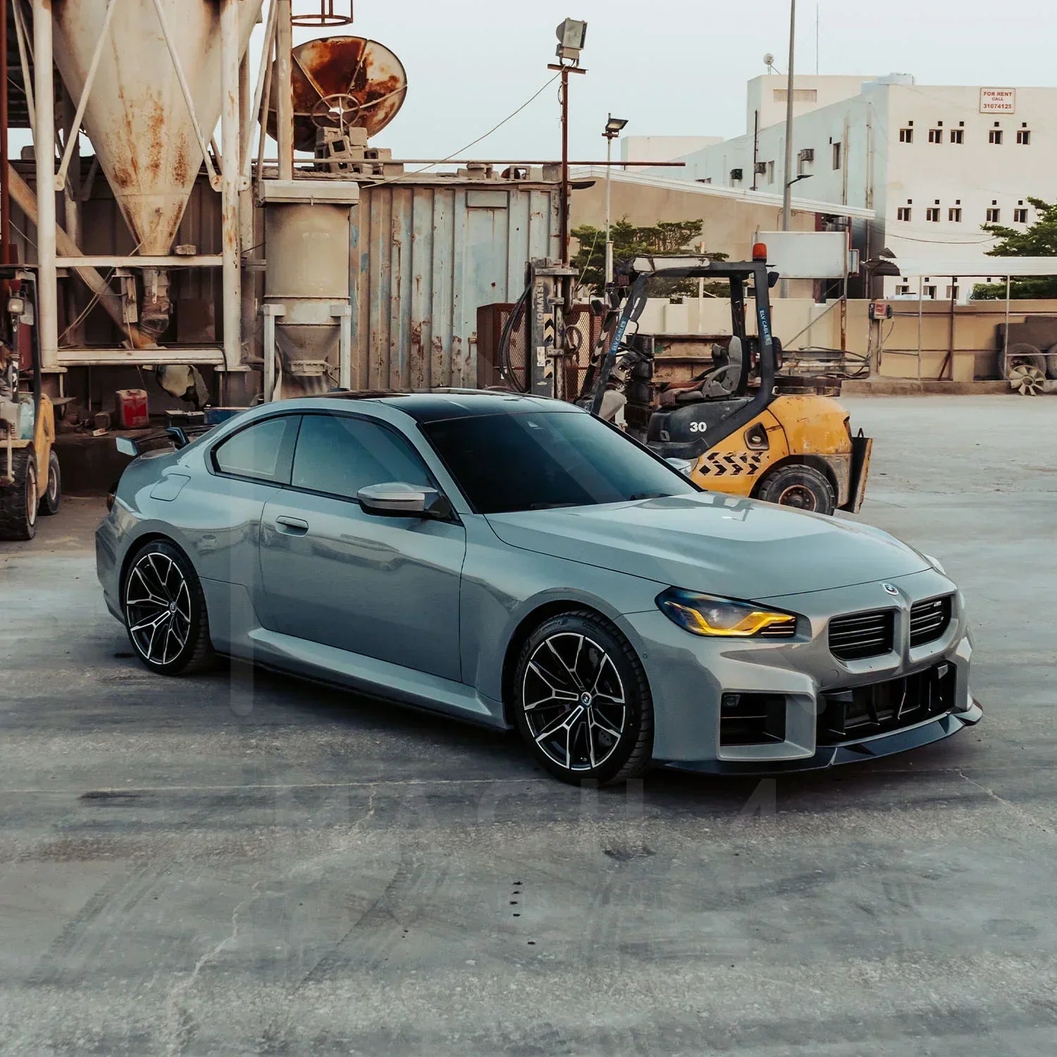 R44/MHC Edition 1 Carbon Front Splitter / Frontlippe für BMW M2 G87 - Akrapovic Auspuffanlage