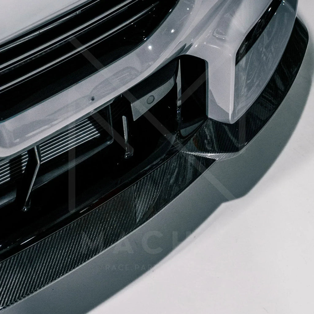 R44/MHC Edition 1 Carbon Front Splitter / Frontlippe für BMW M2 G87 - Akrapovic Auspuffanlage