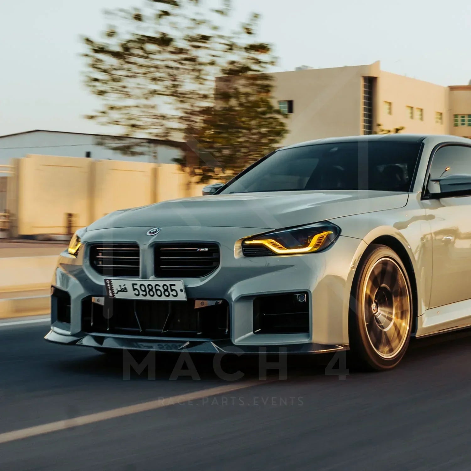 R44/MHC Edition 1 Carbon Front Splitter / Frontlippe für BMW M2 G87 - Akrapovic Auspuffanlage