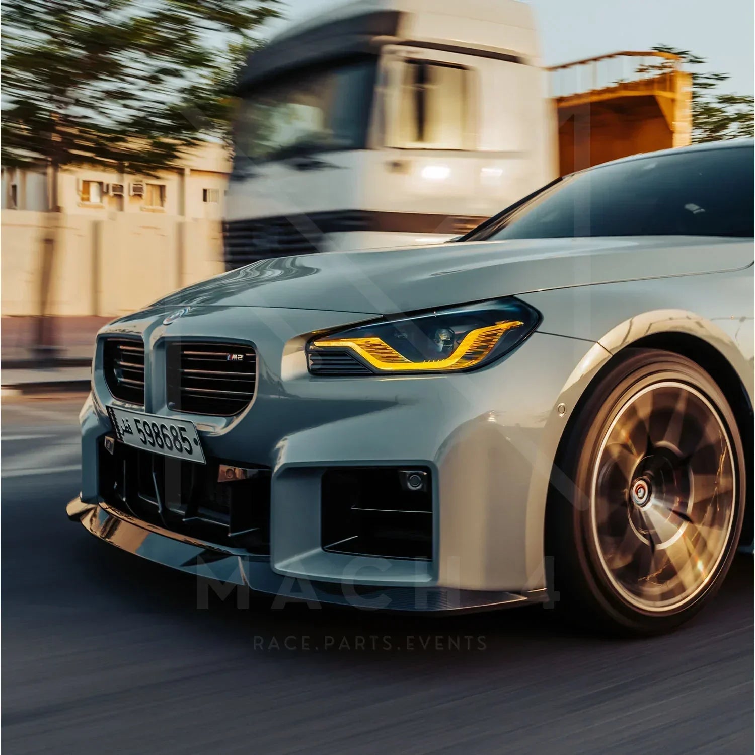 R44/MHC Edition 1 Carbon Front Splitter / Frontlippe für BMW M2 G87 - Akrapovic Auspuffanlage