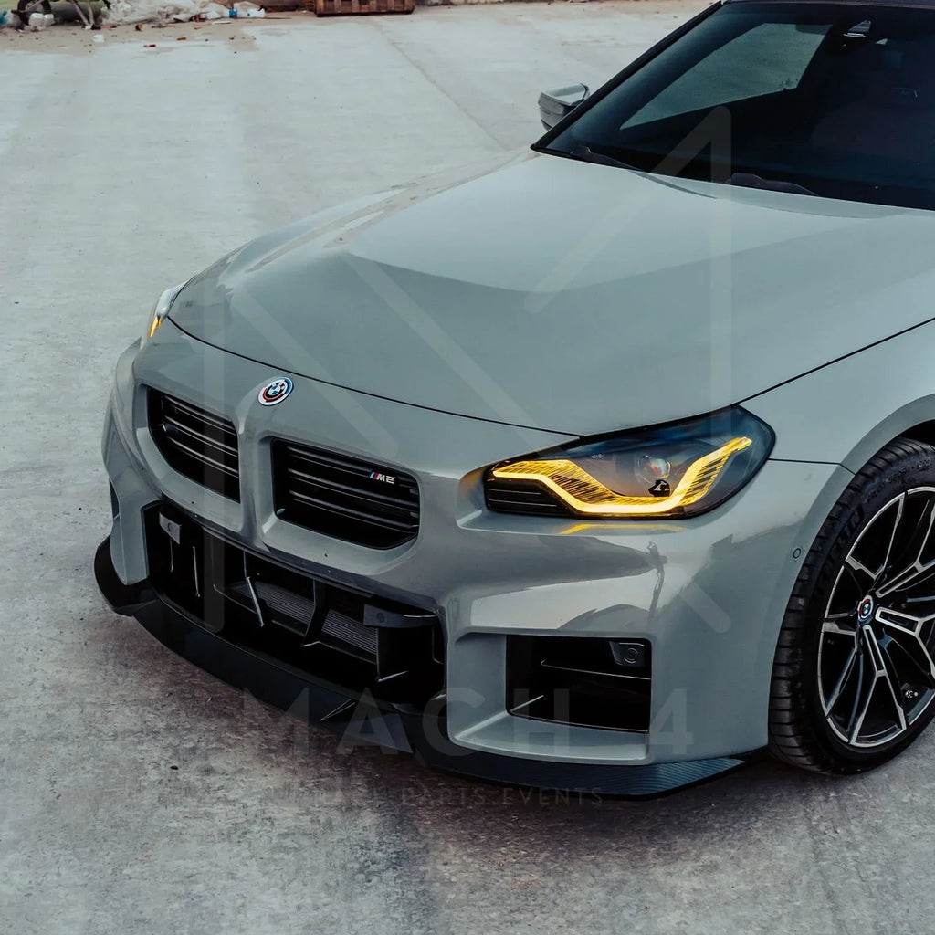 R44/MHC Edition 1 Carbon Front Splitter / Frontlippe für BMW M2 G87 - Akrapovic Auspuffanlage