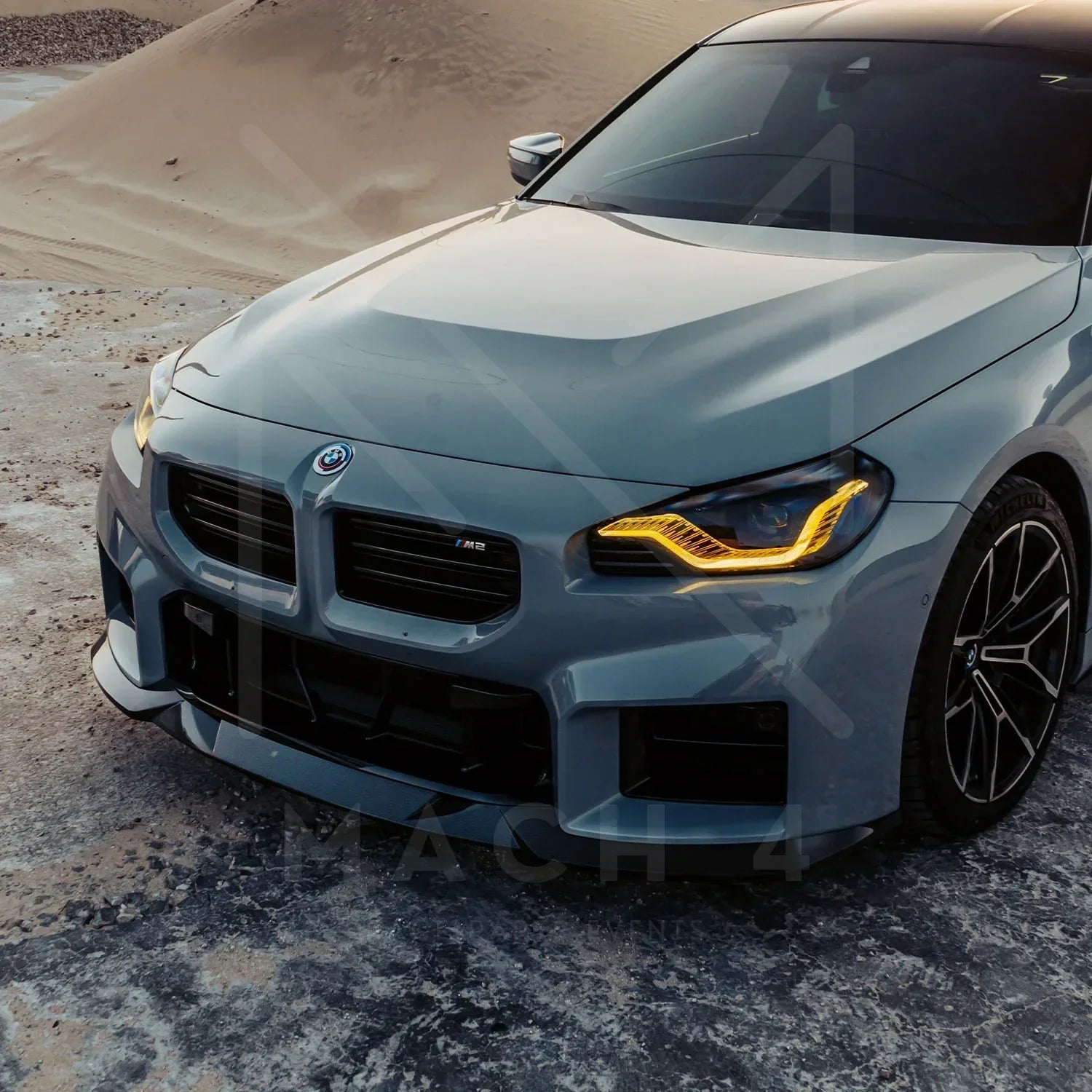R44/MHC Edition 1 Carbon Front Splitter / Frontlippe für BMW M2 G87 - Akrapovic Auspuffanlage