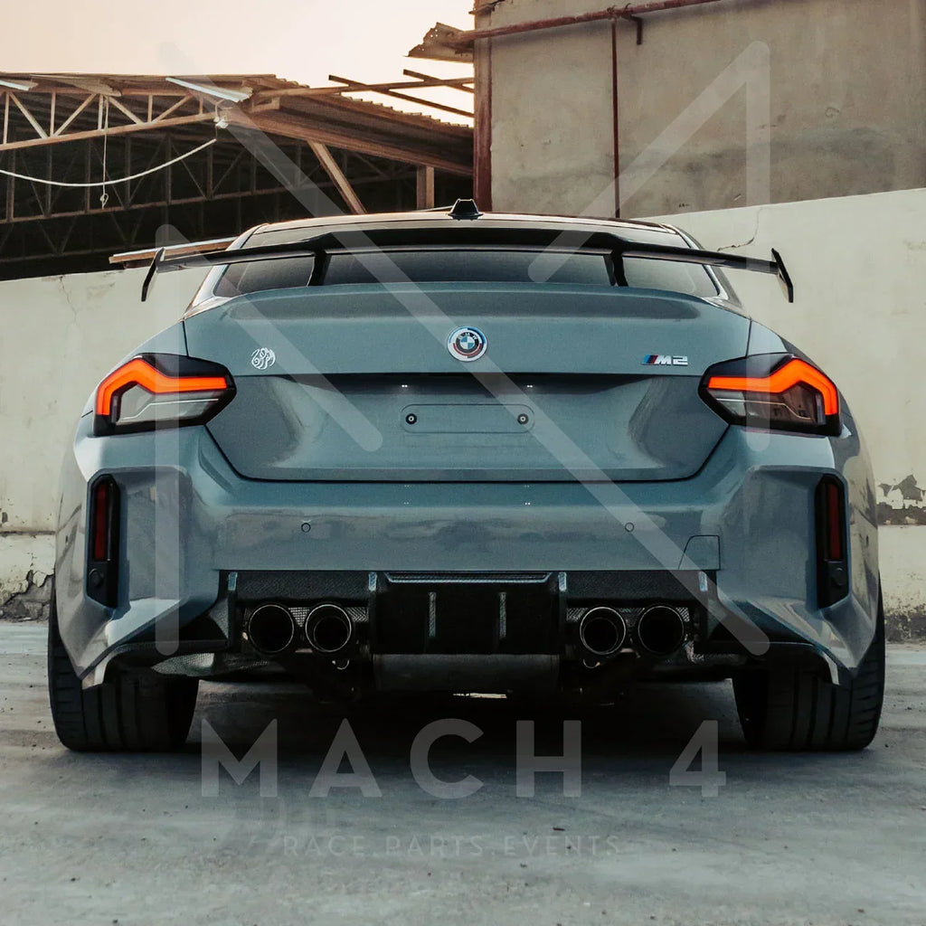R44/MHC Edition 1 Carbon Diffusor 3-Teilig für BMW M2 G87 - Akrapovic Auspuffanlage