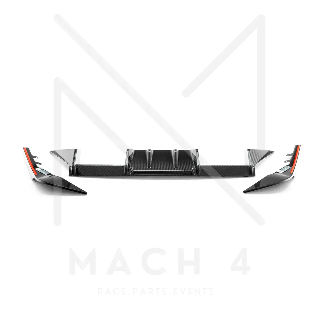 R44/MHC Edition 1 Carbon Diffusor 3-Teilig für BMW M2 G87 - Akrapovic Auspuffanlage