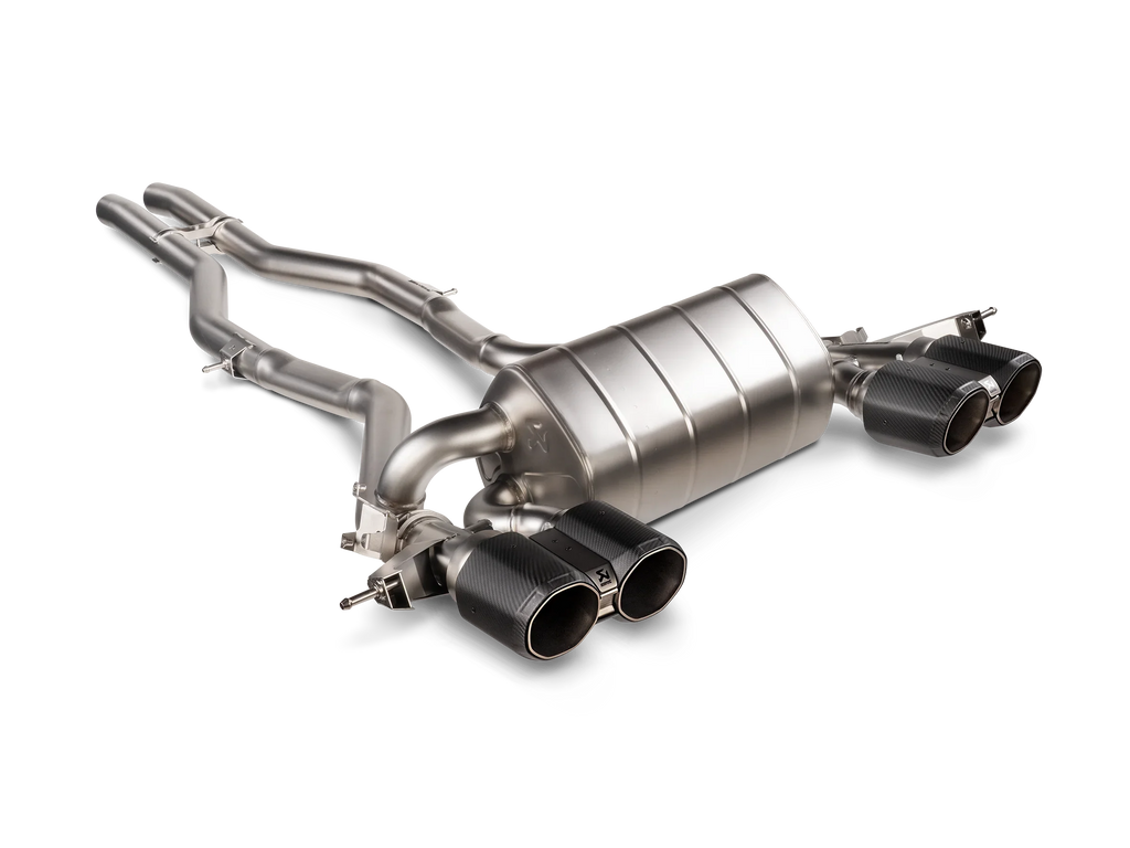 Akrapovic Slip-On Titan Endschalldämpfer Abgasanlage Set für BMW M3 G80 / M3 Touring G81 mit ECE-Zulassung - S-BM/TI/33H - Akrapovic Auspuffanlage